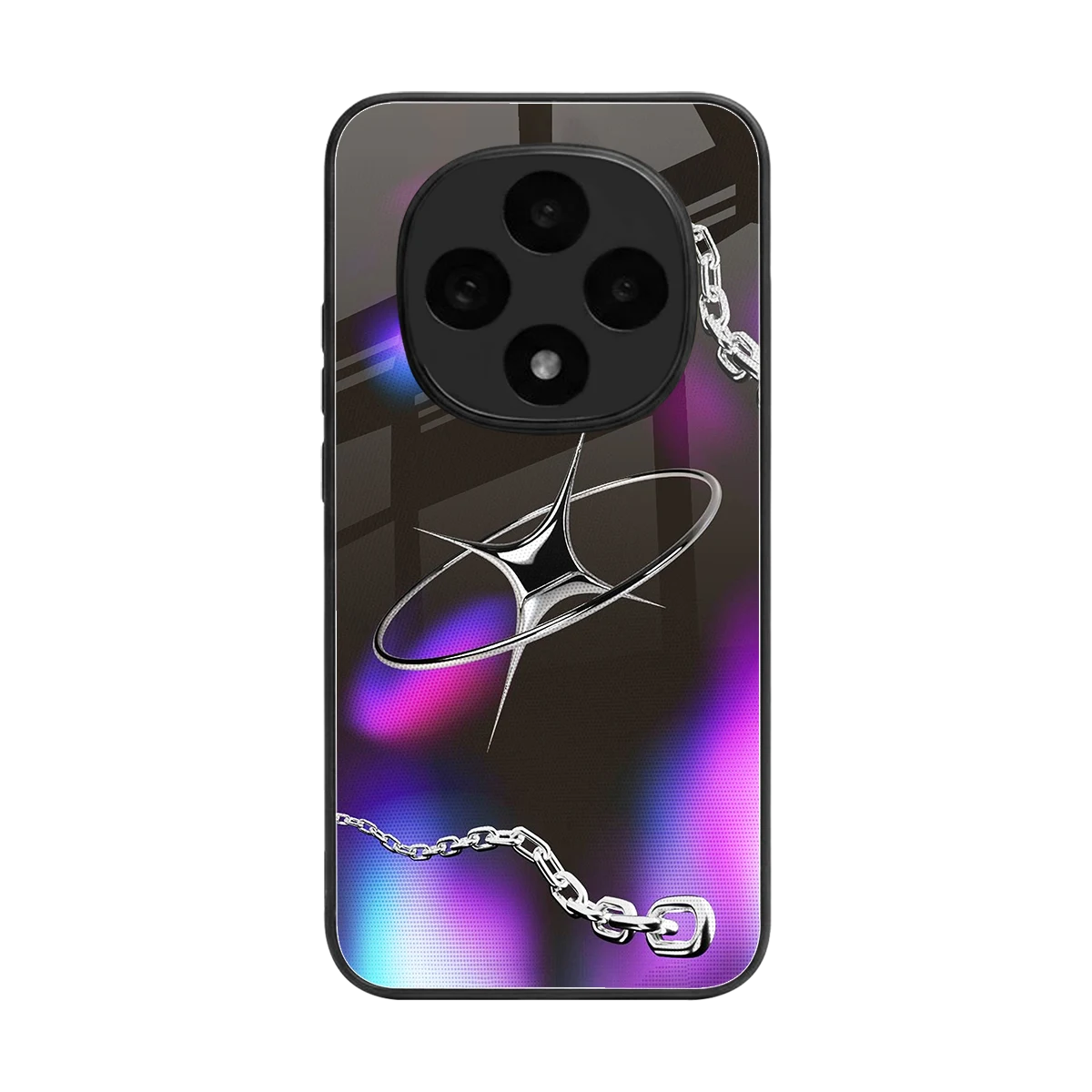 Star Luxe back phone cover | glass case for oppo f31 pro 5g