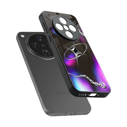 Star Luxe sleek oppo find x8 cover with tempered glass back and TPU edges