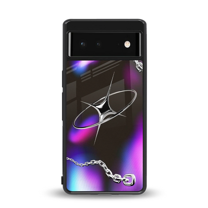 Star Luxe back phone cover | glass case for google pixel 6a