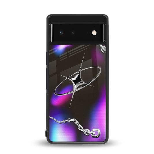 Star Luxe back phone cover | glass case for google pixel 6a