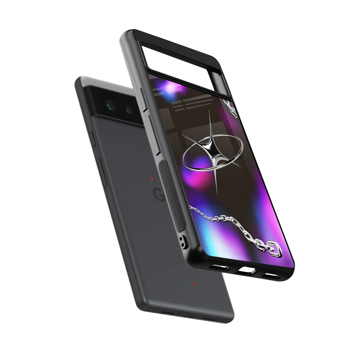 Star Luxe sleek google pixel 6a cover with tempered glass back and TPU edges