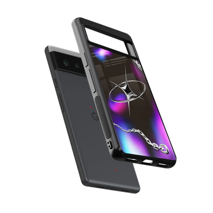 Star Luxe sleek google pixel 6a cover with tempered glass back and TPU edges