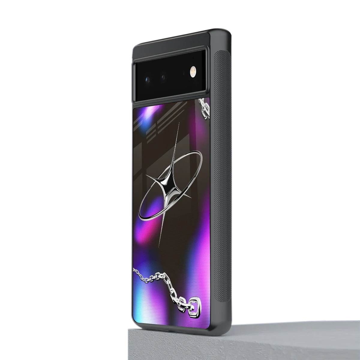 Star Luxe stylish phone case for google pixel 6a | glossy glass and slim fit