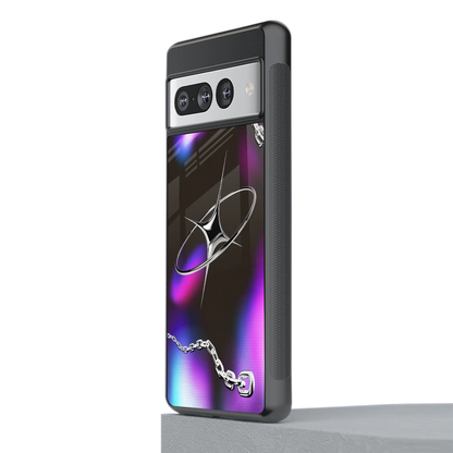 Star Luxe stylish phone case for google pixel 7 pro | glossy glass and slim fit