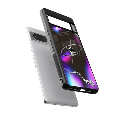 Star Luxe sleek google pixel 8 cover with tempered glass back and TPU edges