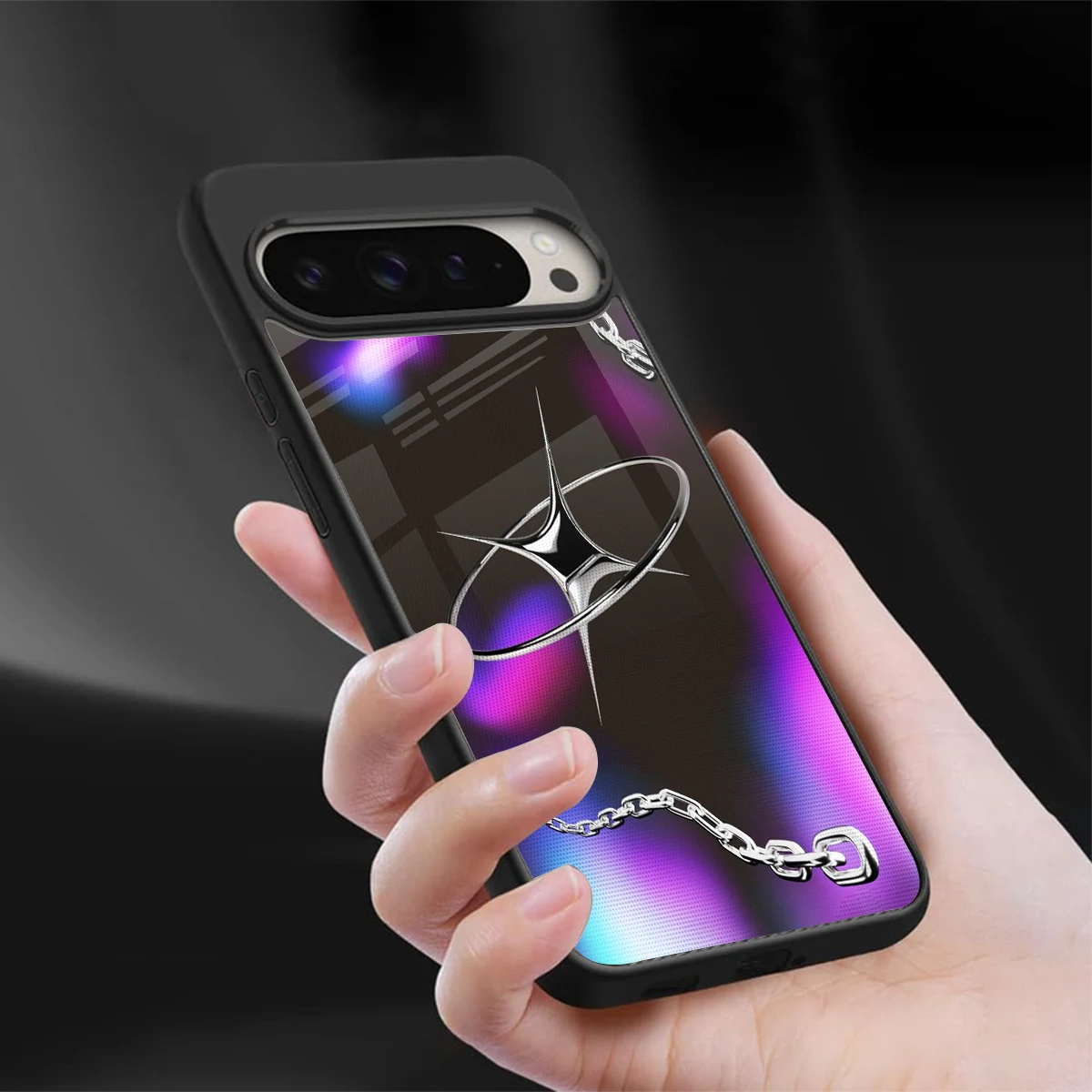 Star Luxe sleek google pixel 9 pro cover with tempered glass back and TPU edges