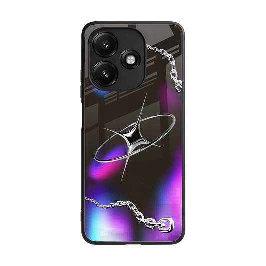 Star Luxe back phone cover | glass case for redmi 12 5g