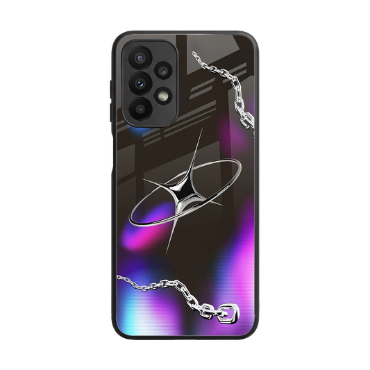 Star Luxe back phone cover | glass case for samsung galaxy a23