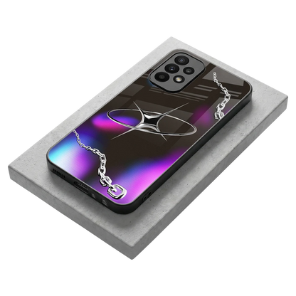 Star Luxe stylish phone case for samsung galaxy a23 | glossy glass and slim fit
