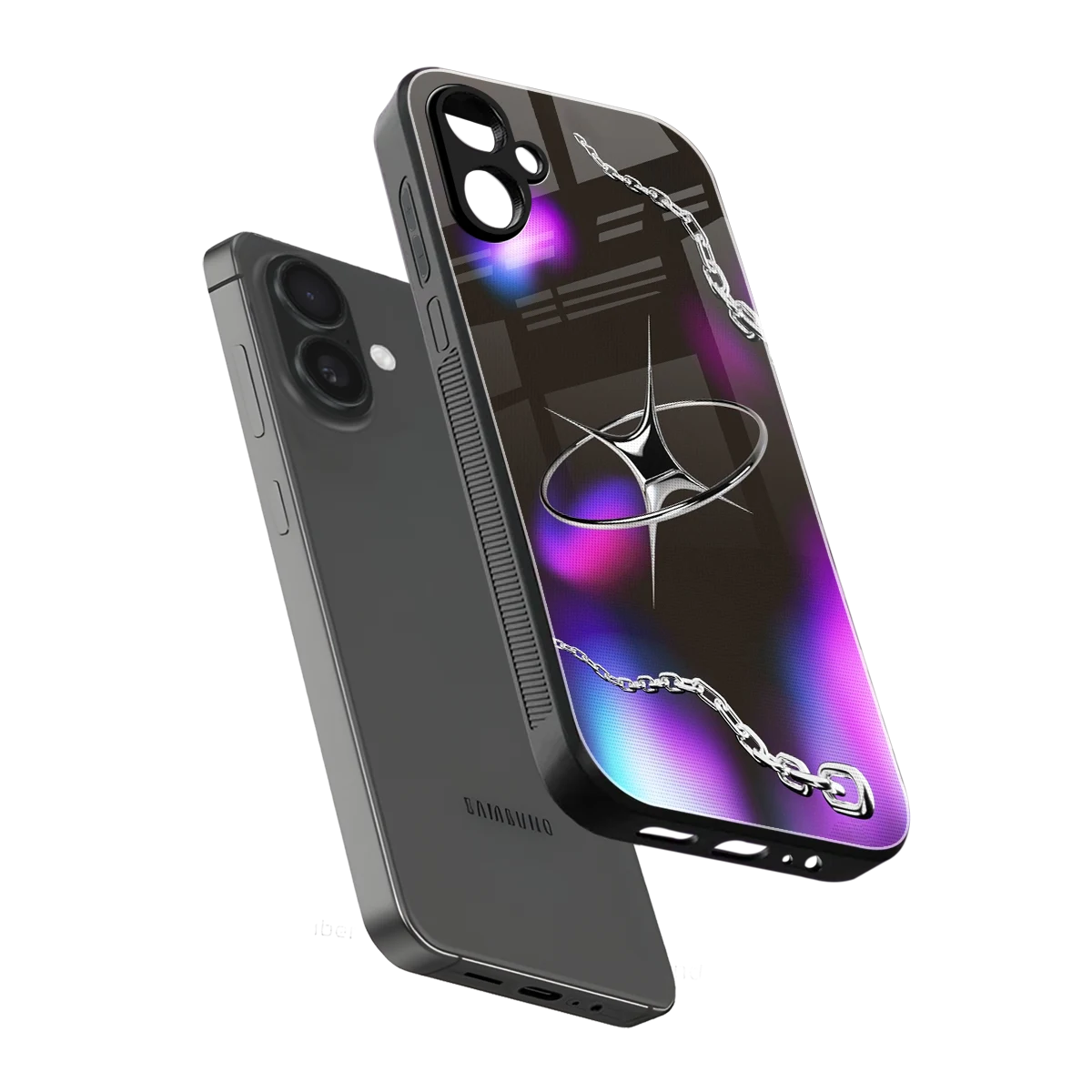 Star Luxe sleek samsung galaxy a06 5g cover with tempered glass back and TPU edges