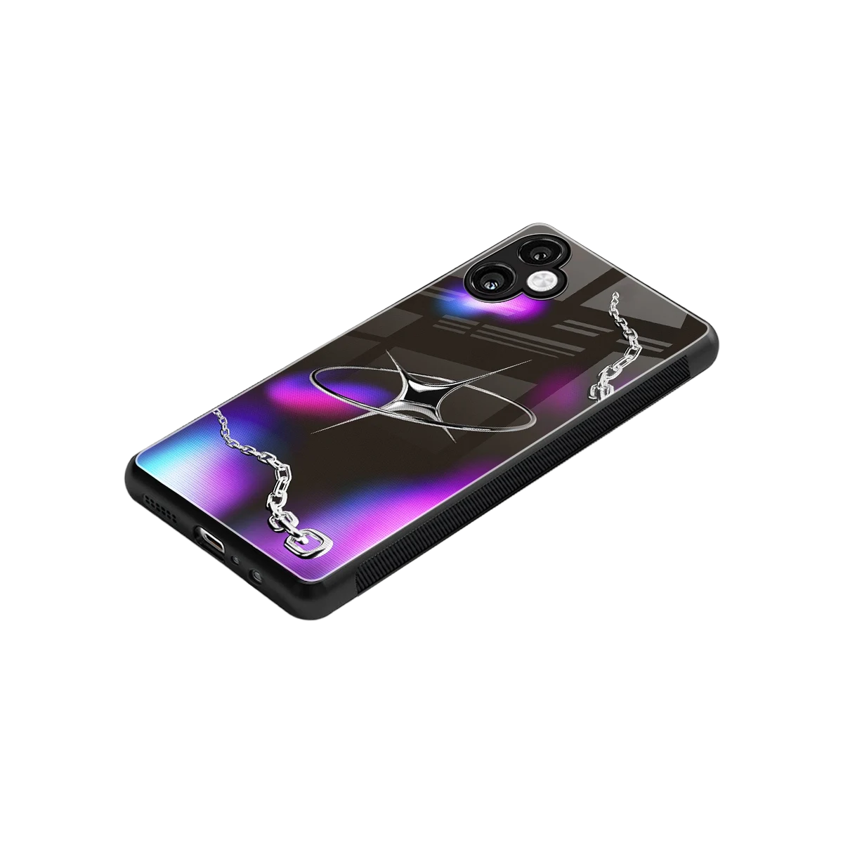 Star Luxe stylish phone case for samsung galaxy a06 5g | glossy glass and slim fit