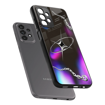 Star Luxe sleek samsung galaxy a23 cover with tempered glass back and TPU edges
