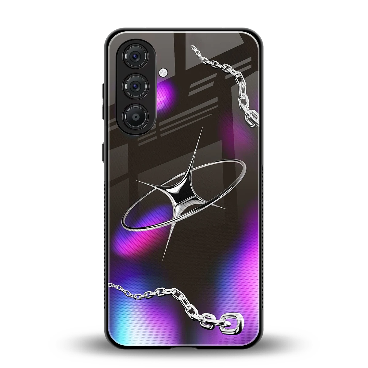 Star Luxe back phone cover | glass case for samsung galaxy a55 5g