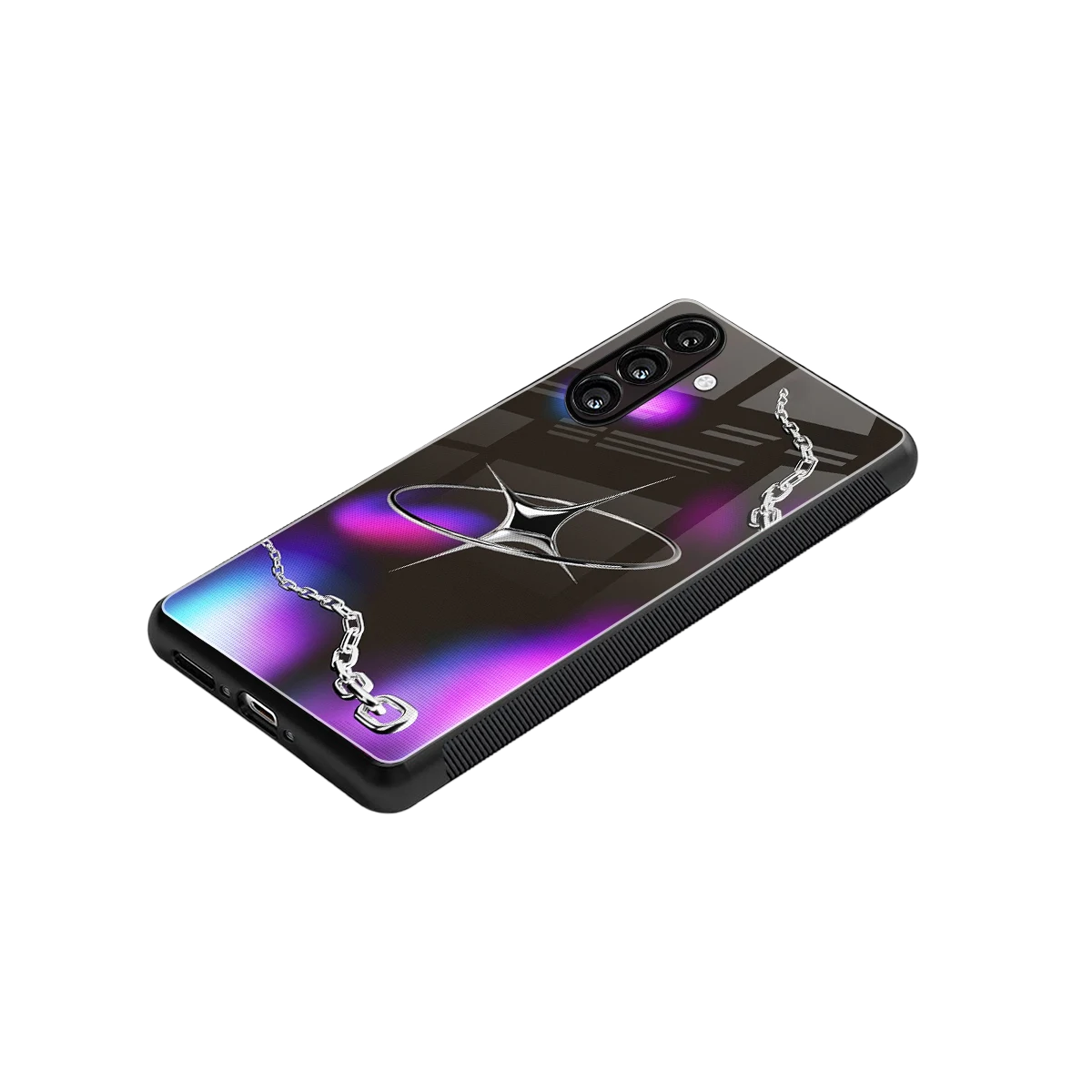 Star Luxe stylish phone case for samsung galaxy a55 5g | glossy glass and slim fit