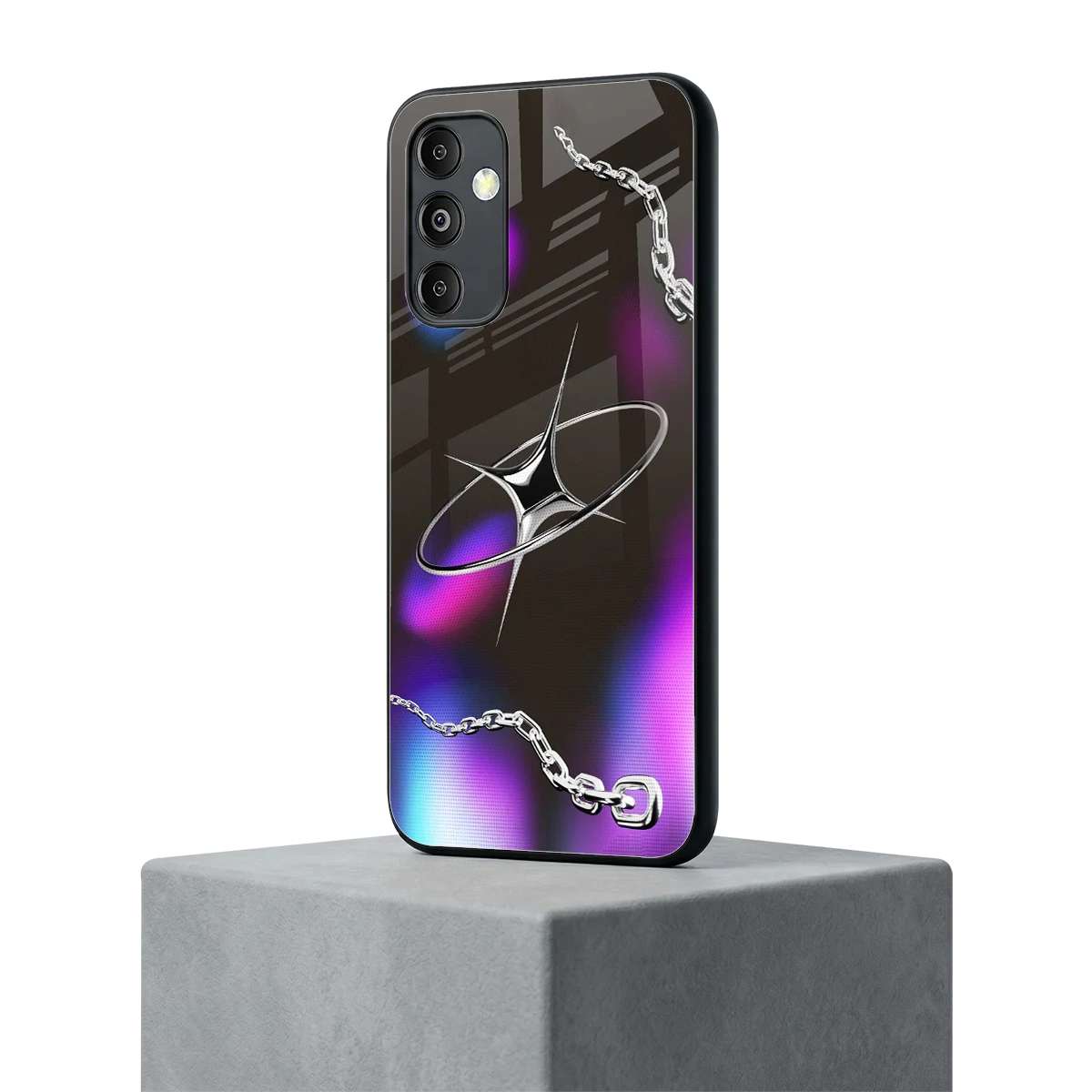 Star Luxe samsung galaxy m14 5g mobile cover | shockproof glass phone case