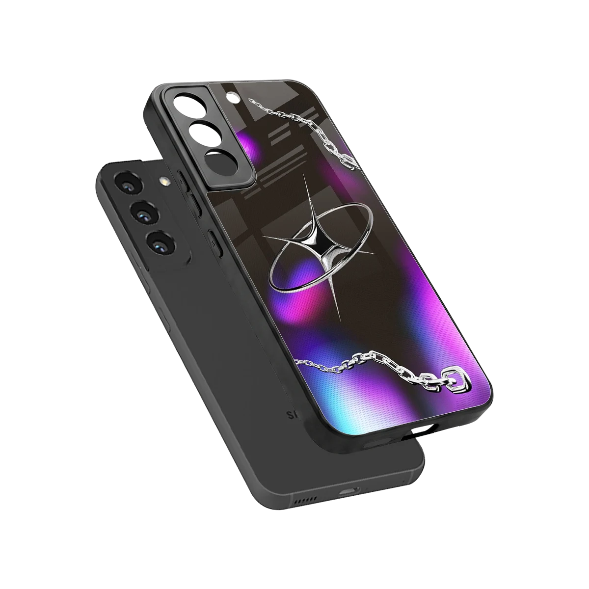 Star Luxe sleek samsung galaxy s22 cover with tempered glass back and TPU edges