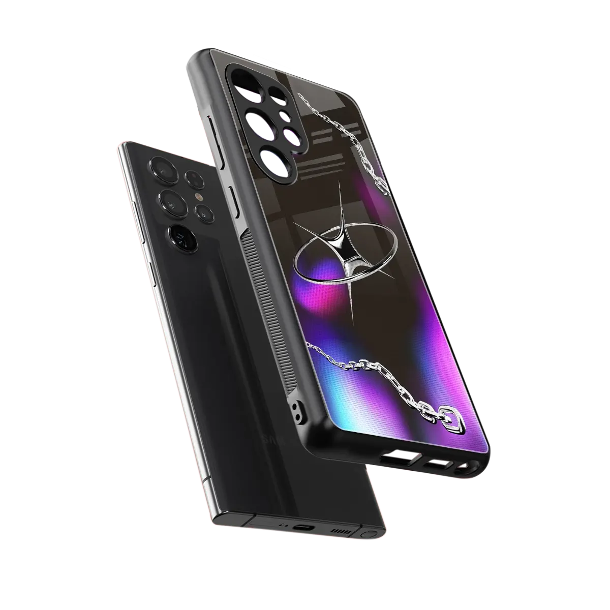 Star Luxe sleek samsung galaxy s25 ultra cover with tempered glass back and TPU edges