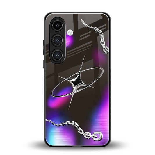 Star Luxe back phone cover | glass case for samsung galaxy s24 fe