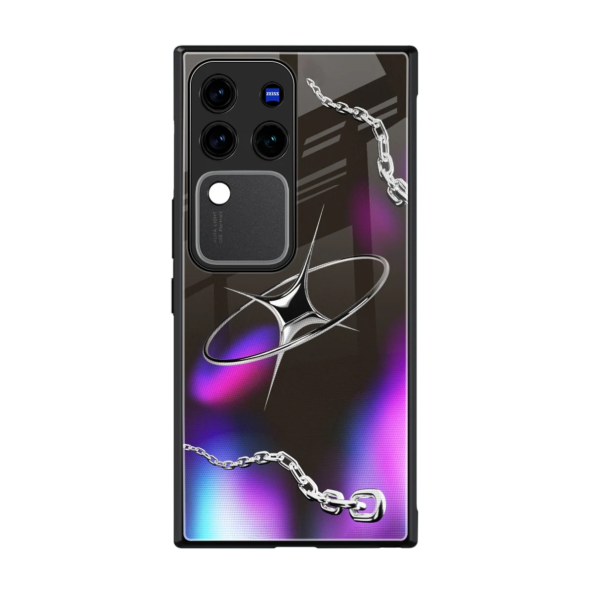 Star Luxe back phone cover | glass case forvivo v30 pro