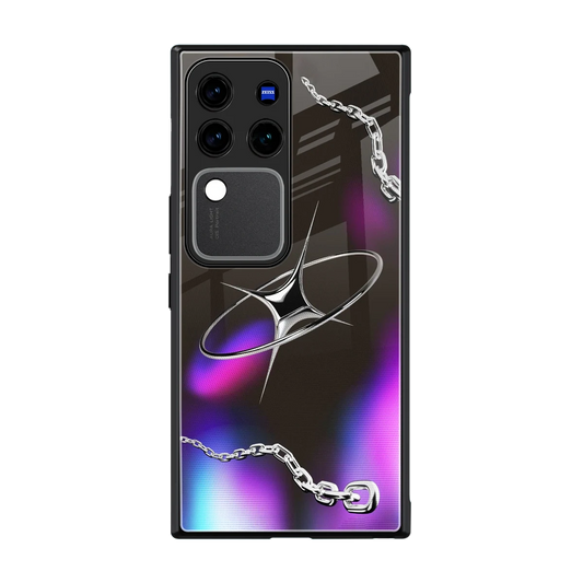 Star Luxe back phone cover | glass case forvivo v30 pro