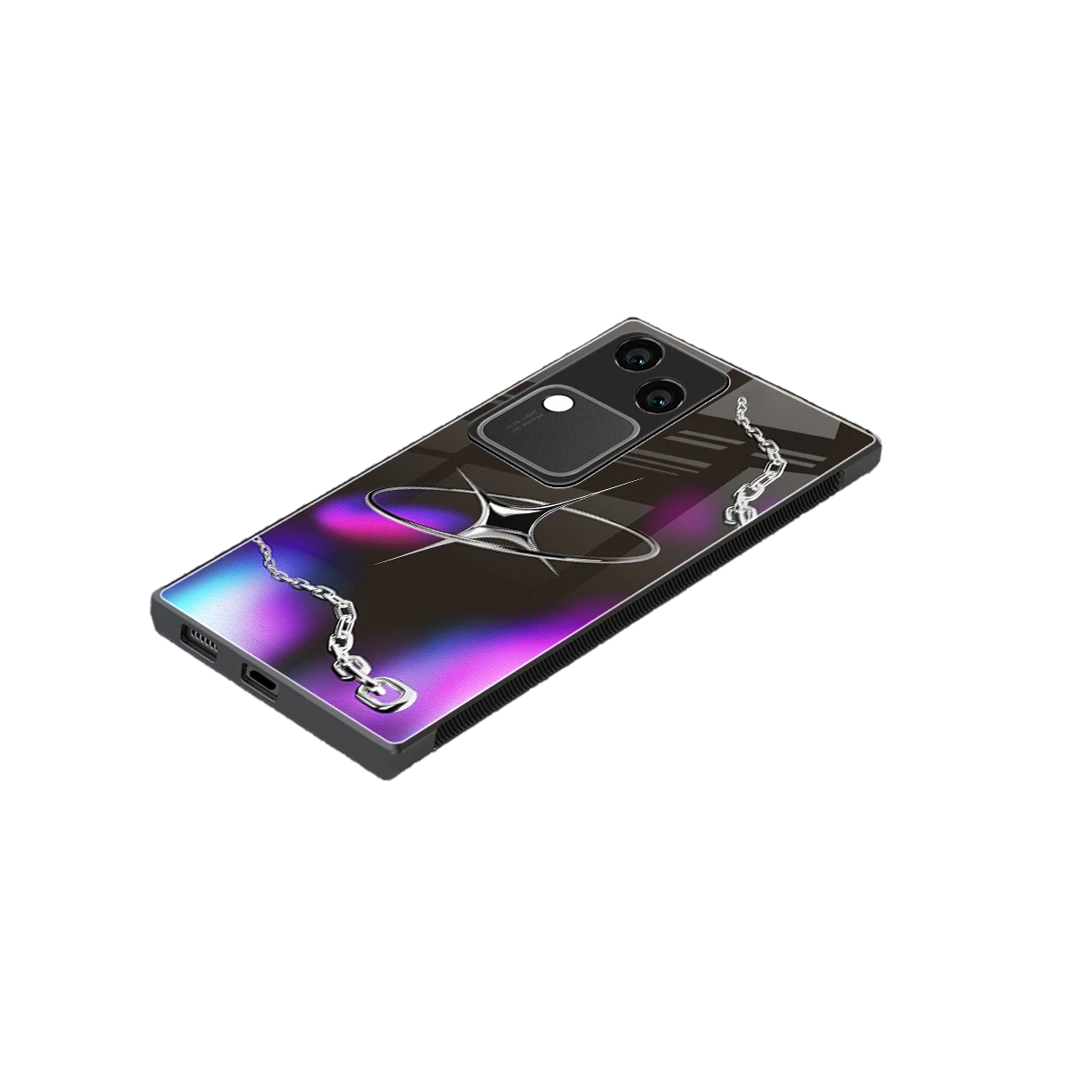 Star Luxe stylish phone case for vivo v30 | glossy glass and slim fit