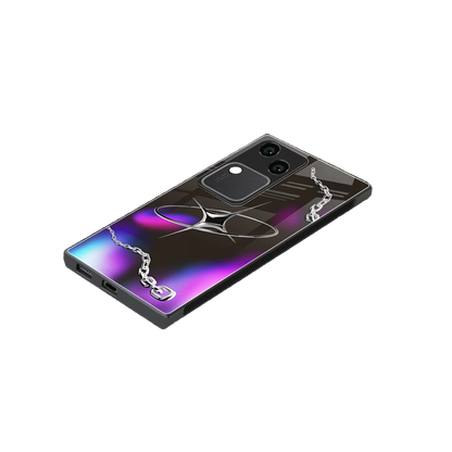 Star Luxe stylish phone case for vivo v30 | glossy glass and slim fit
