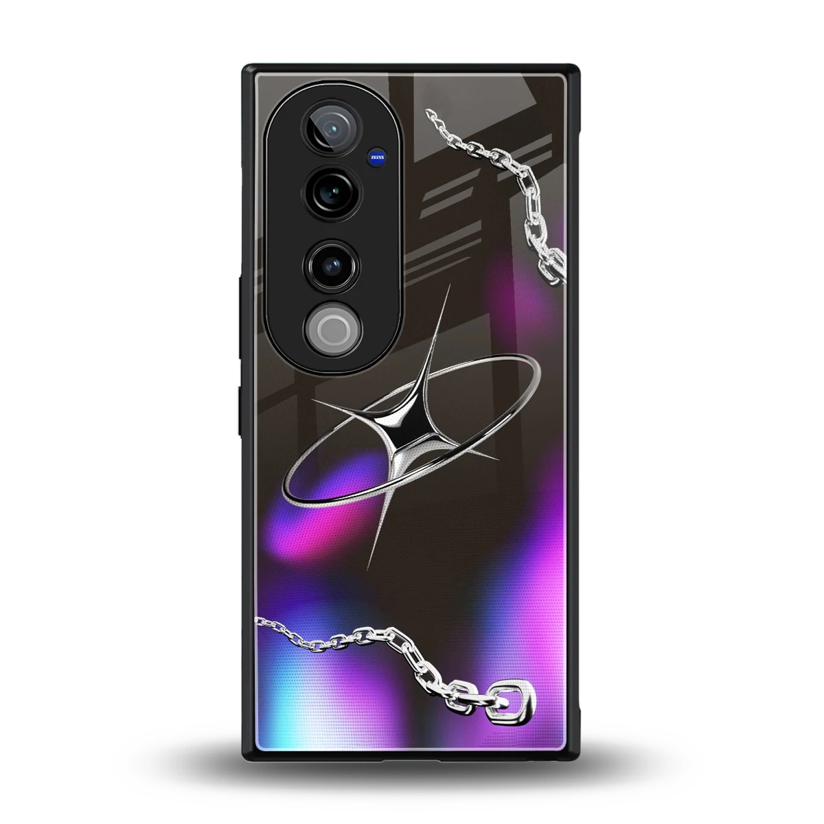 Star Luxe back phone cover | glass case for vivo v40 pro