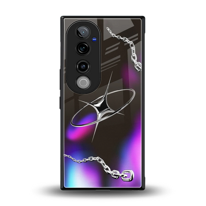 Star Luxe back phone cover | glass case for vivo v40 pro
