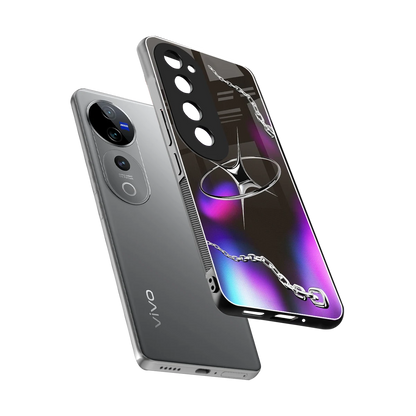 Star Luxe sleek vivo v40 pro cover with tempered glass back and TPU edges