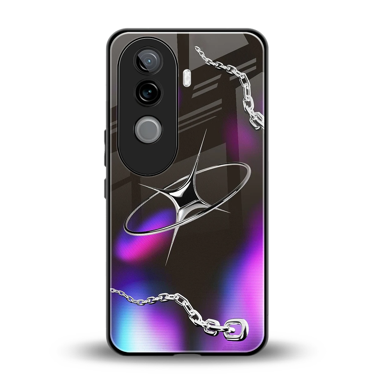 Star Luxe back phone cover | glass case for vivo v40e