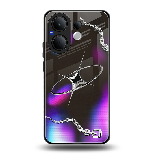 Star Luxe back phone cover | glass case for vivo v60