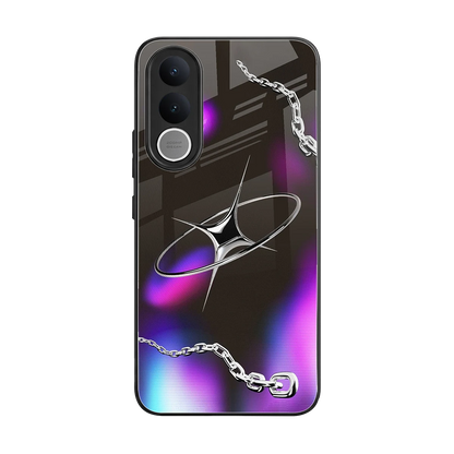 Star Luxe back phone cover | glass case for vivo v70 fe