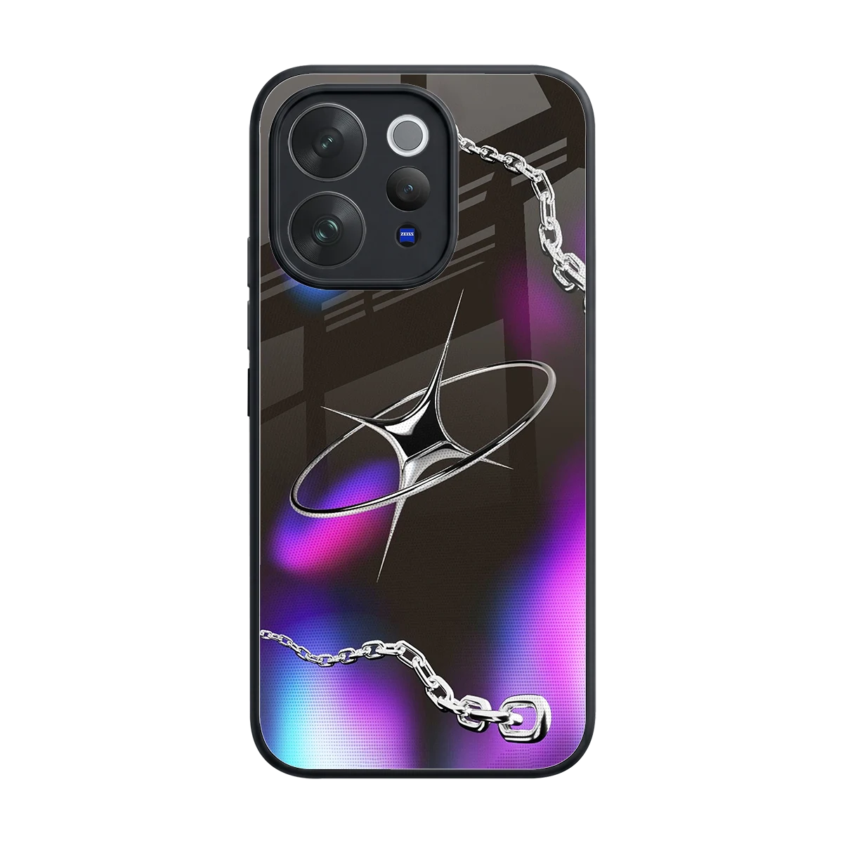 Star Luxe back phone cover | glass case for vivo v70