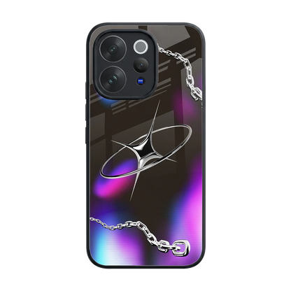 Star Luxe back phone cover | glass case for vivo v70