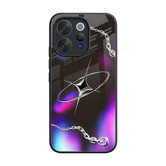 Star Luxe back phone cover | glass case for vivo v70