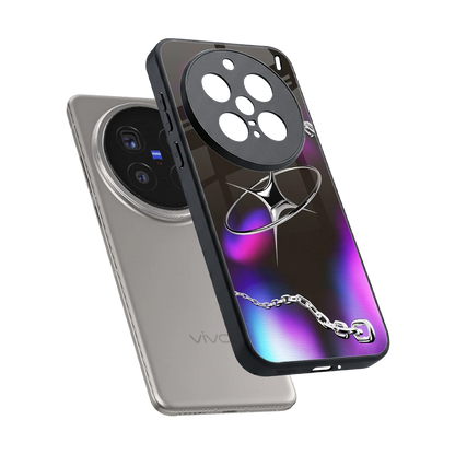 Star Luxe sleek vivo x200 pro cover with tempered glass back and TPU edges