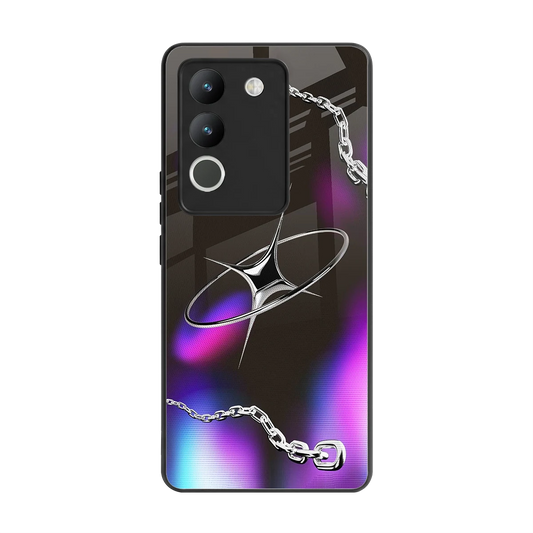 Star Luxe back phone cover | glass case for vivo y200 5g
