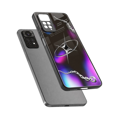 Star Luxe sleek redmi note 11 pro cover with tempered glass back and TPU edges