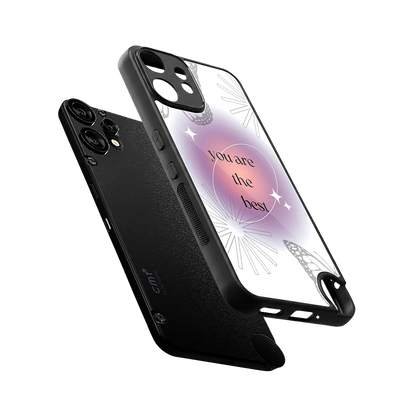 Star Power sleek cmf nothing phone 2 pro cover with tempered glass back and TPU edges