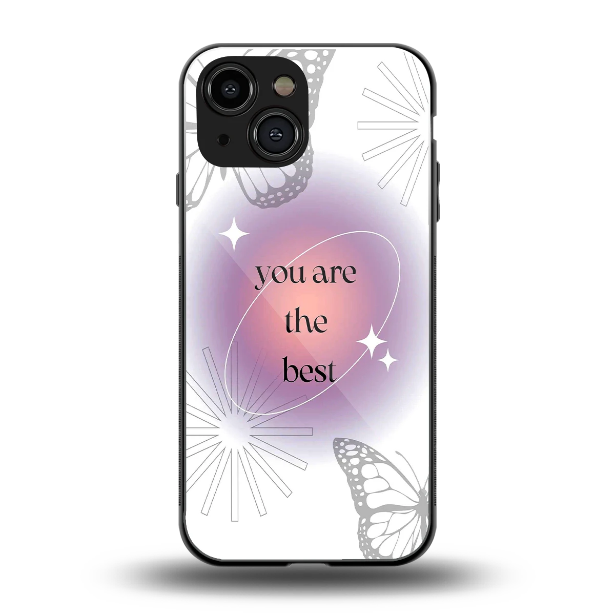 Star Power back phone cover | glass case for iphone 13 mini