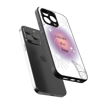 Star Power sleek iphone 13 pro cover with tempered glass back and TPU edges
