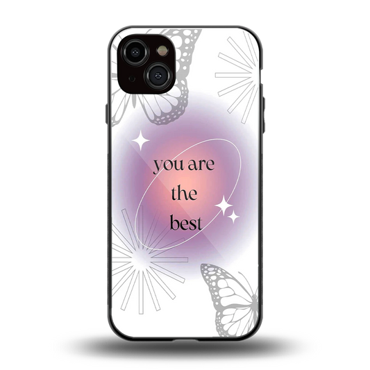 Star Power back phone cover | glass case for iphone 14 plus