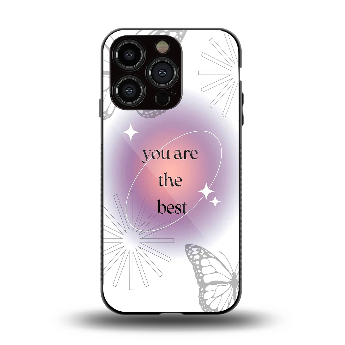 Star Power back phone cover | glass case for iphone 15 pro