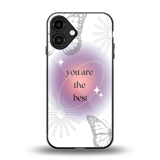 Star Power back phone cover | glass case for iphone 16 plus