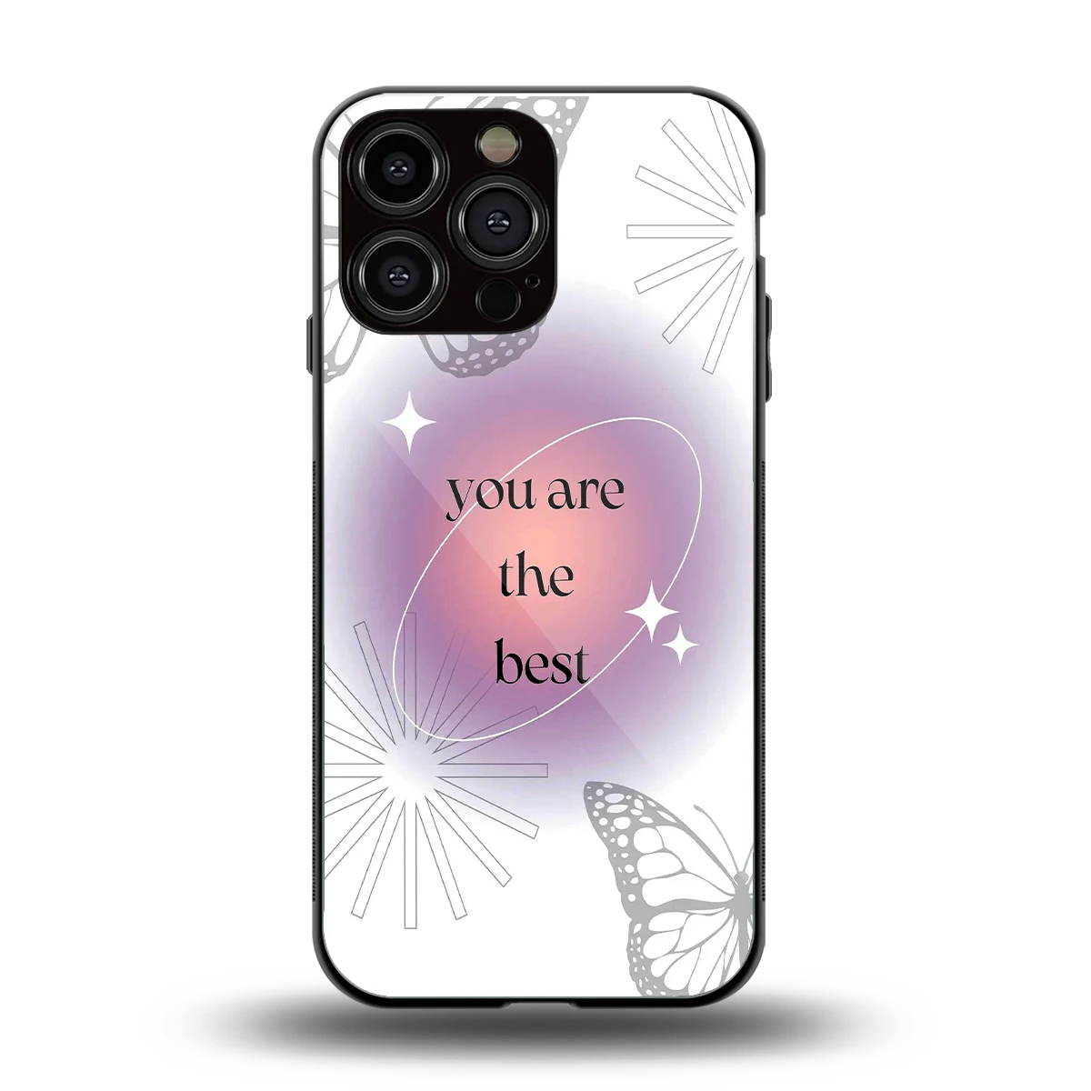 Star Power back phone cover | glass case for iphone 16 pro max