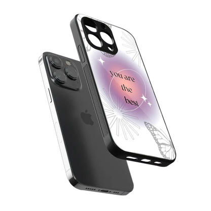 Star Power sleek iphone 16 pro max cover with tempered glass back and TPU edges