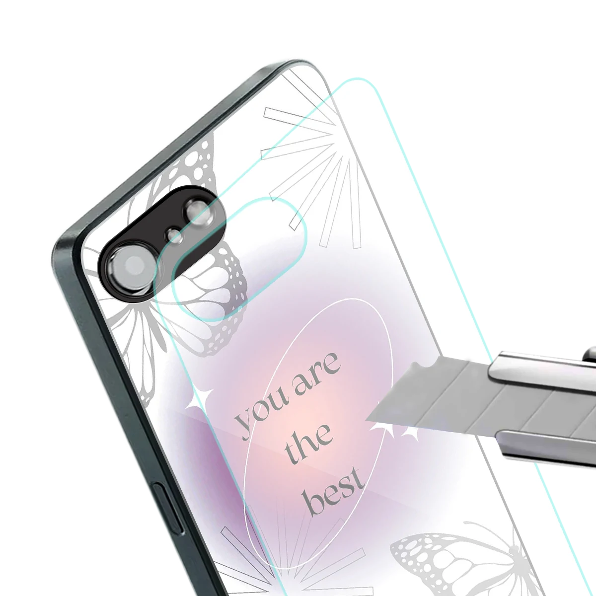 Star Power stylish phone case for iphone 16e | glossy glass and slim fit