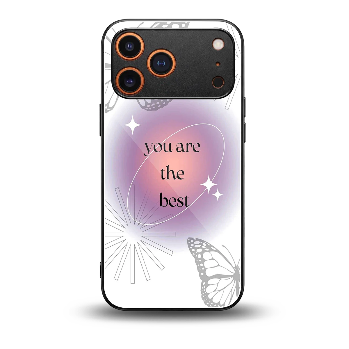 Star Power back phone cover | glass case for iphone 17 pro max