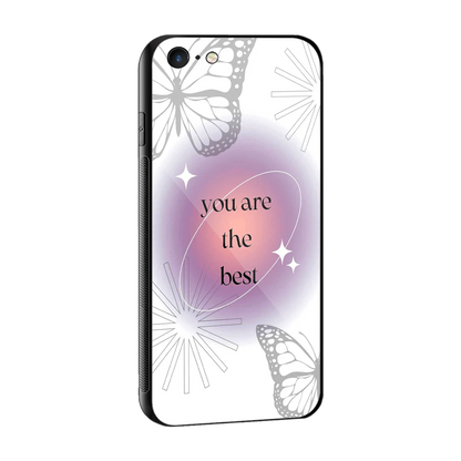 Star Power sleek iphone 6s plus cover with tempered glass back and TPU edges