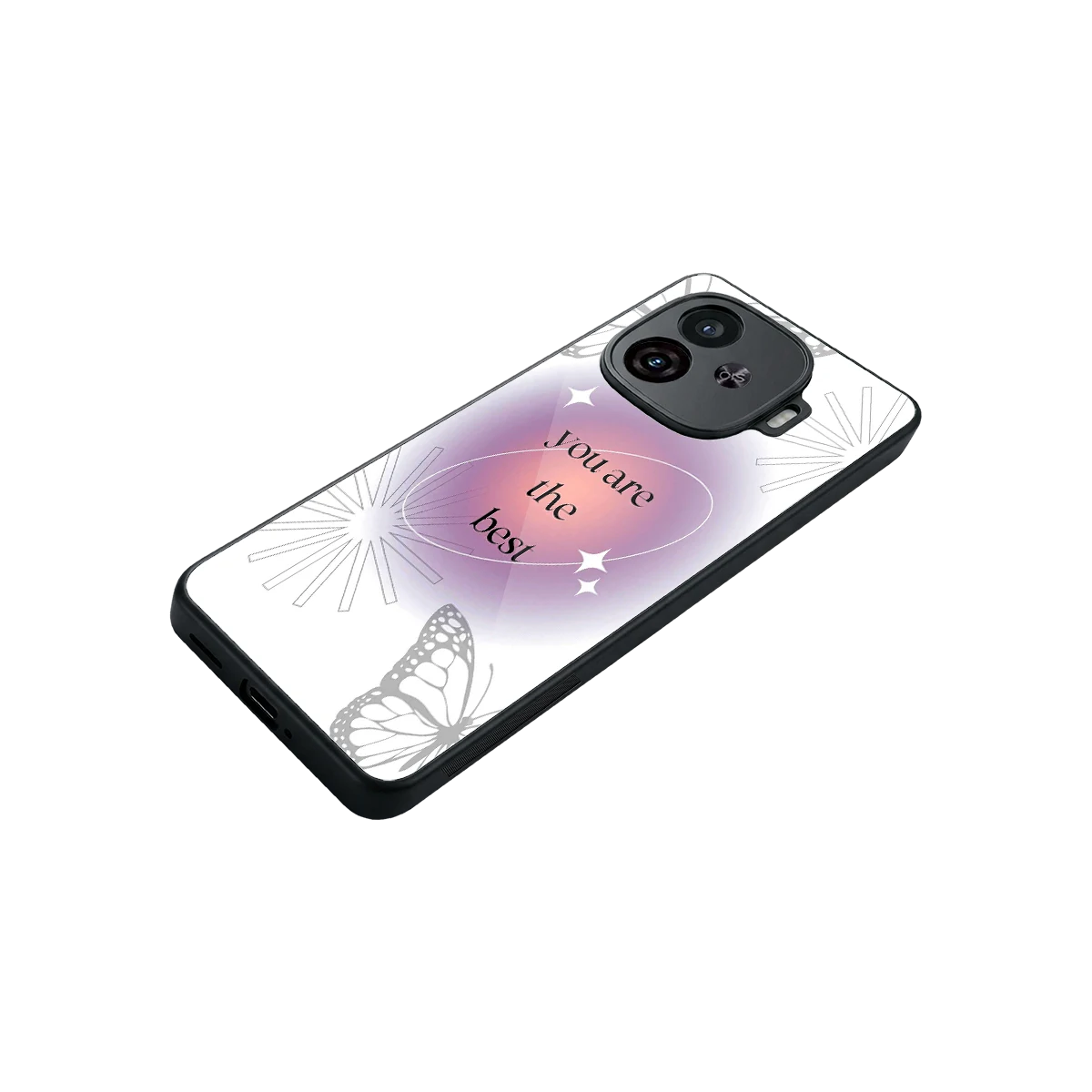 Star Power stylish phone case for iqoo neo 10r 5g | glossy glass and slim fit